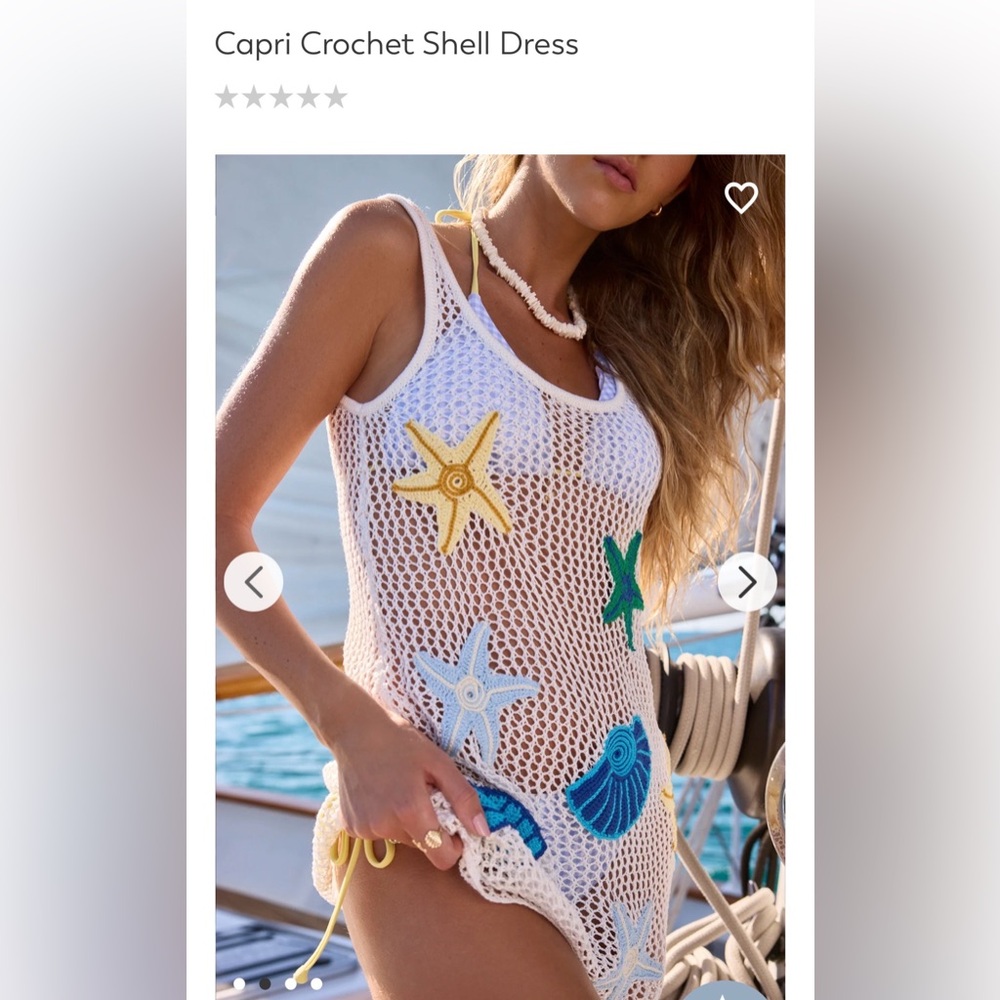 Crochet shell cover up dress - Picture 2 of 6